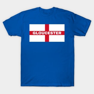 Gloucester City in English Flag T-Shirt